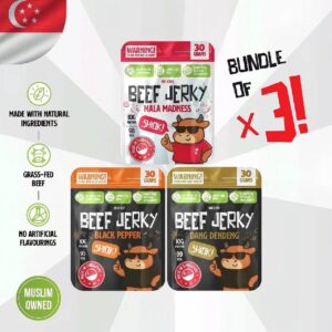mrjerky beef jerky trial bundle of 3
